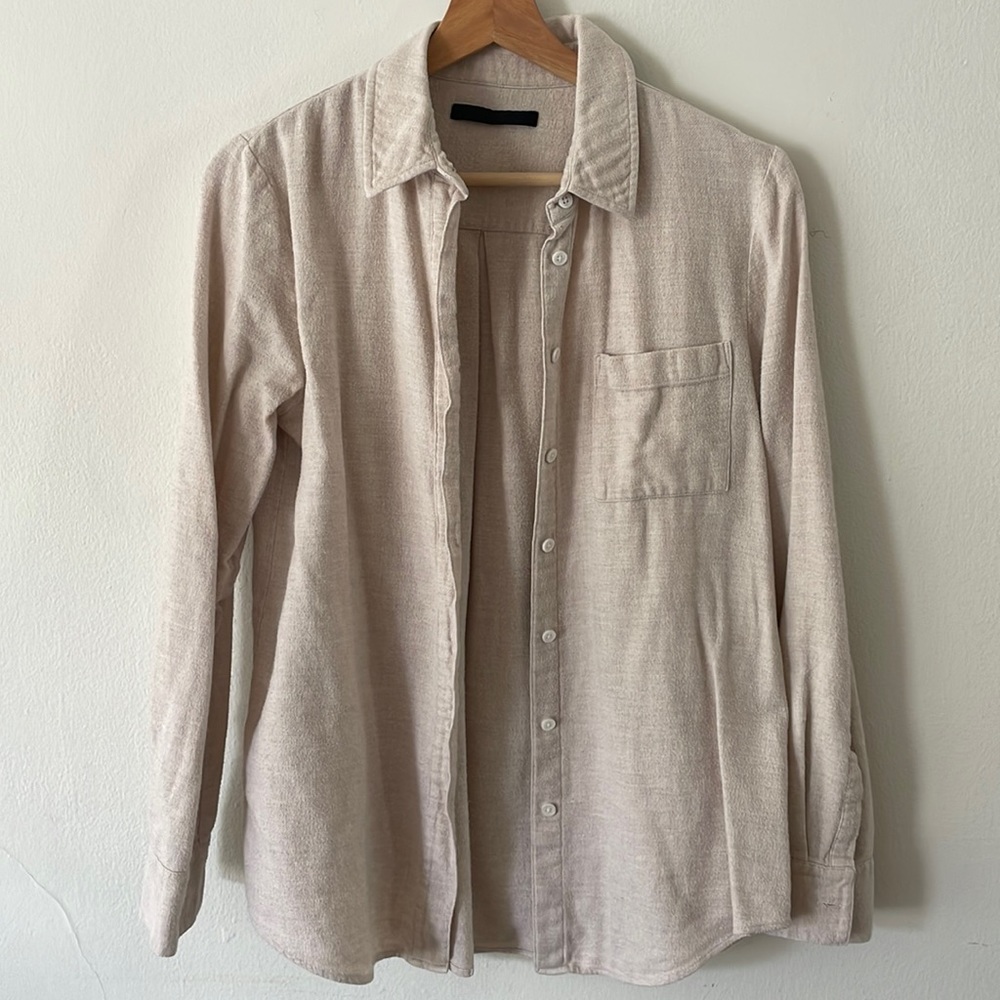 Jenni Kayne Oatmeal Button Up Small
